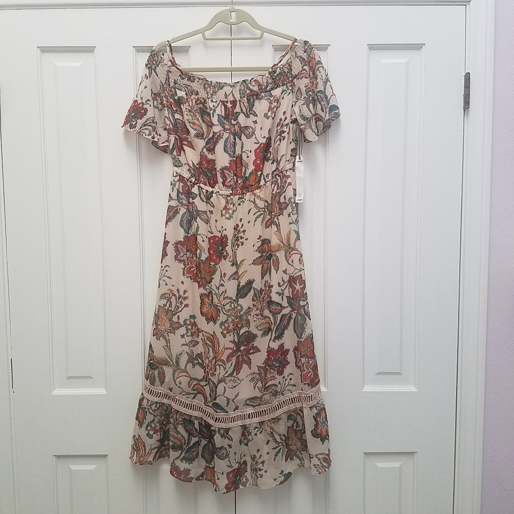 Willow & Clay Cold Shoulder Mini Dress